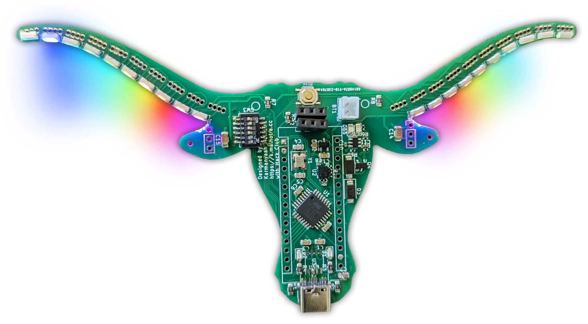 Sparkle Tilt — custom PCB designed by Karmanyaah Malhotra with Hack Club