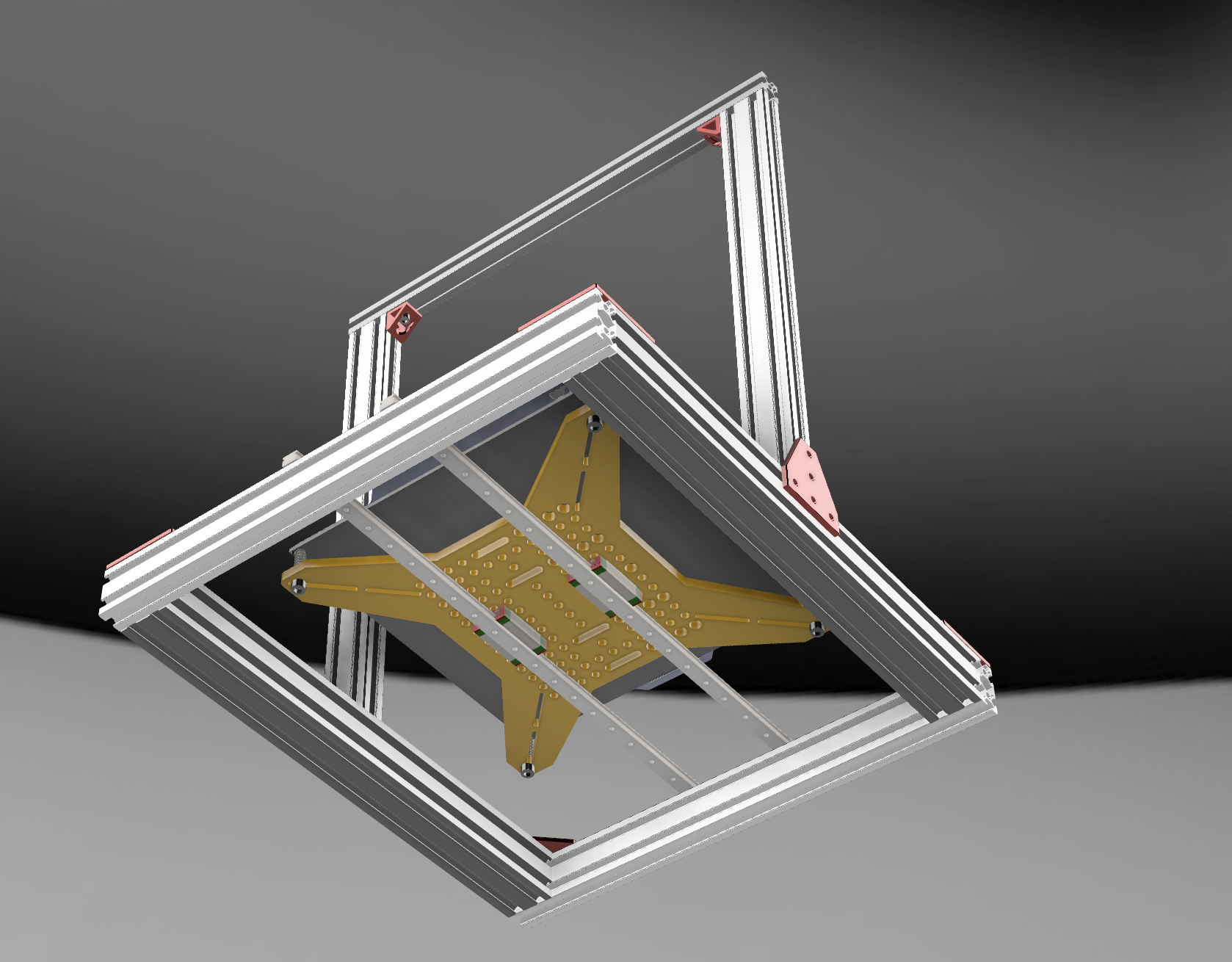 pic of fusion 360 with the 4040 base extrusions
