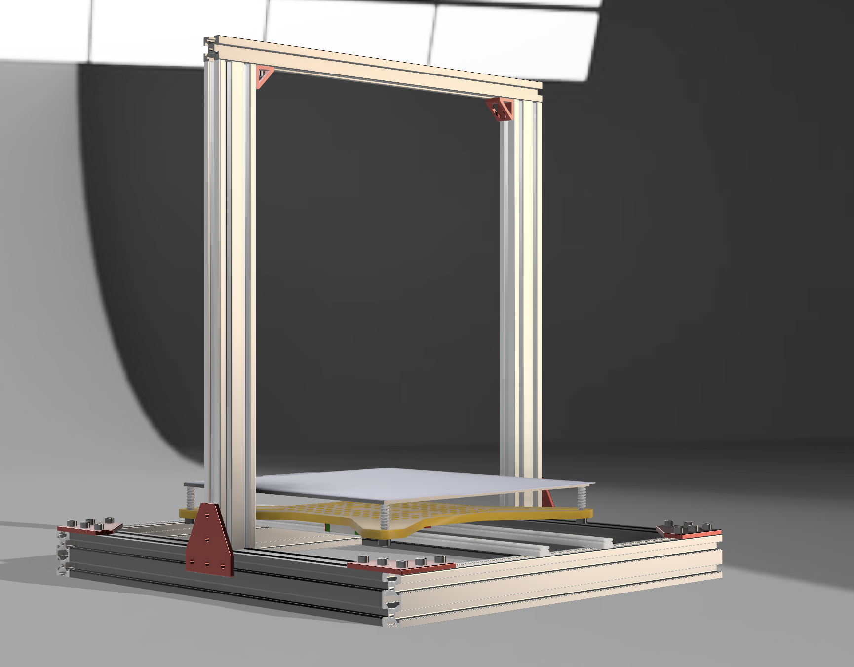 pic of fusion 360 with the 4040 base extrusions