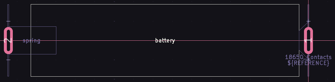 18650 battery holder footprint