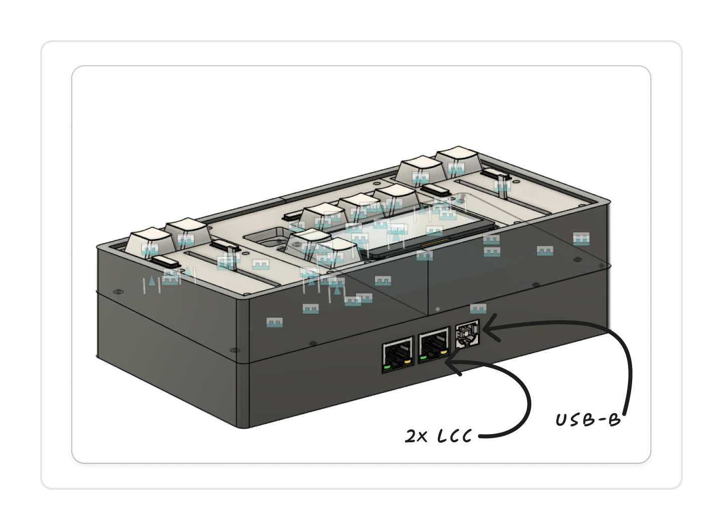 base in CAD from behind