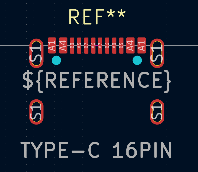 usb c footprint