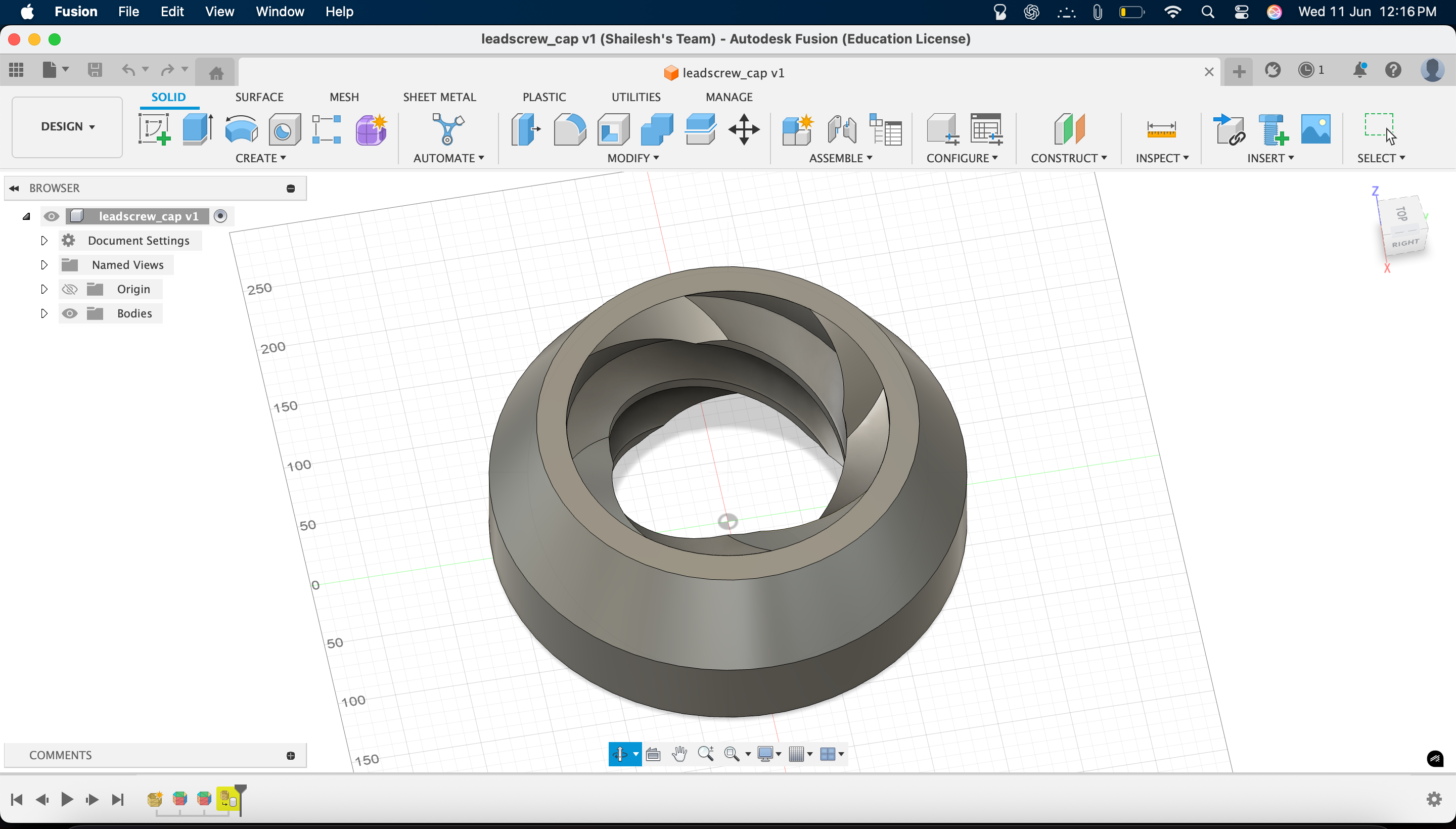 z-axis leadscrew cap