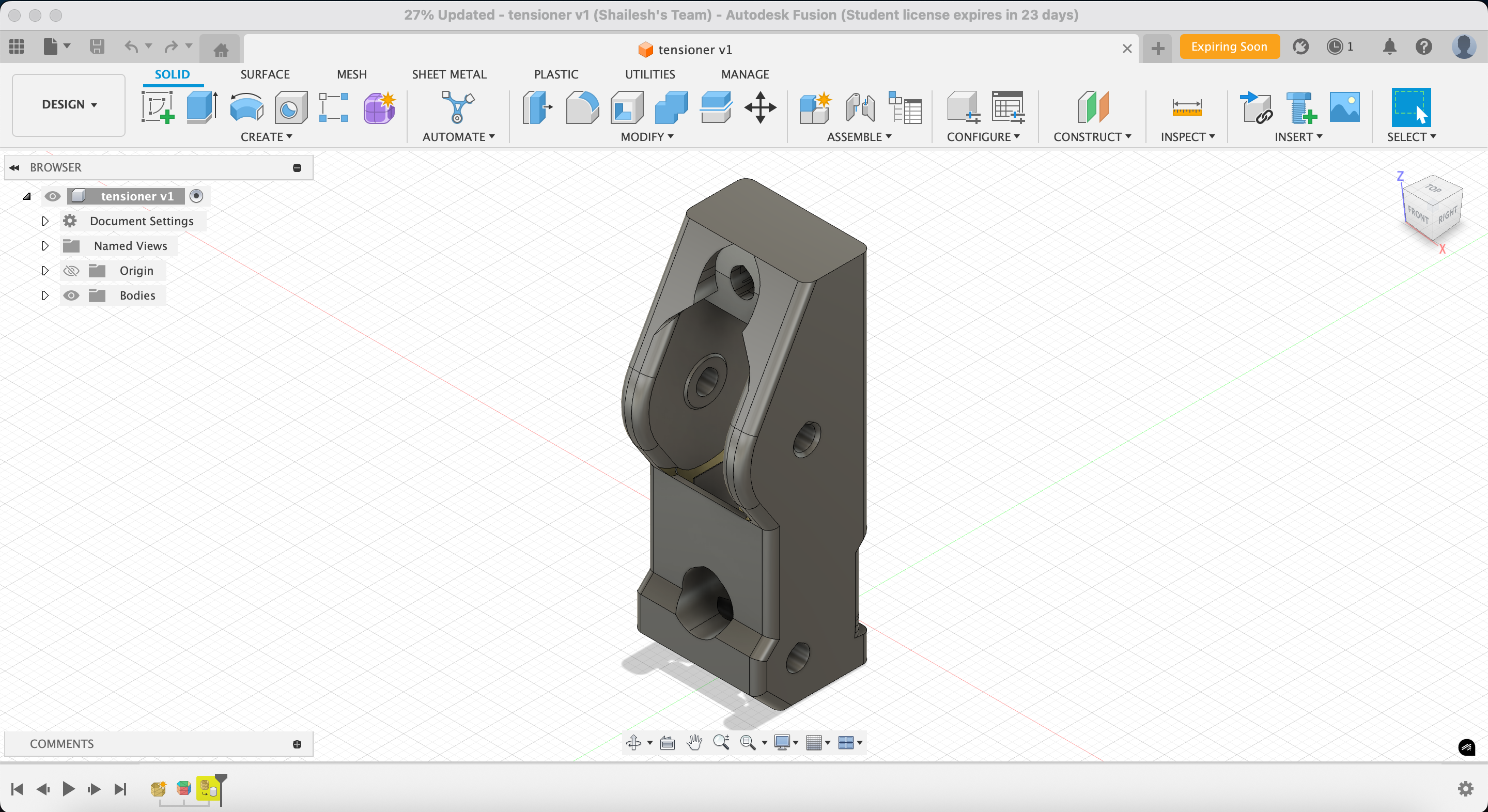 y-axis tensioner
