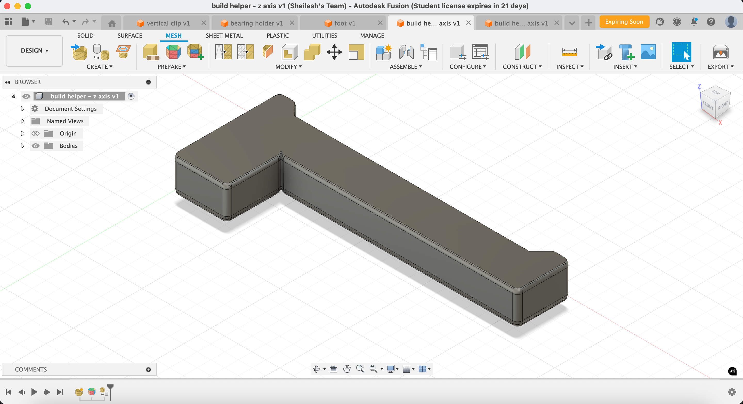 structure build helper z-axis
